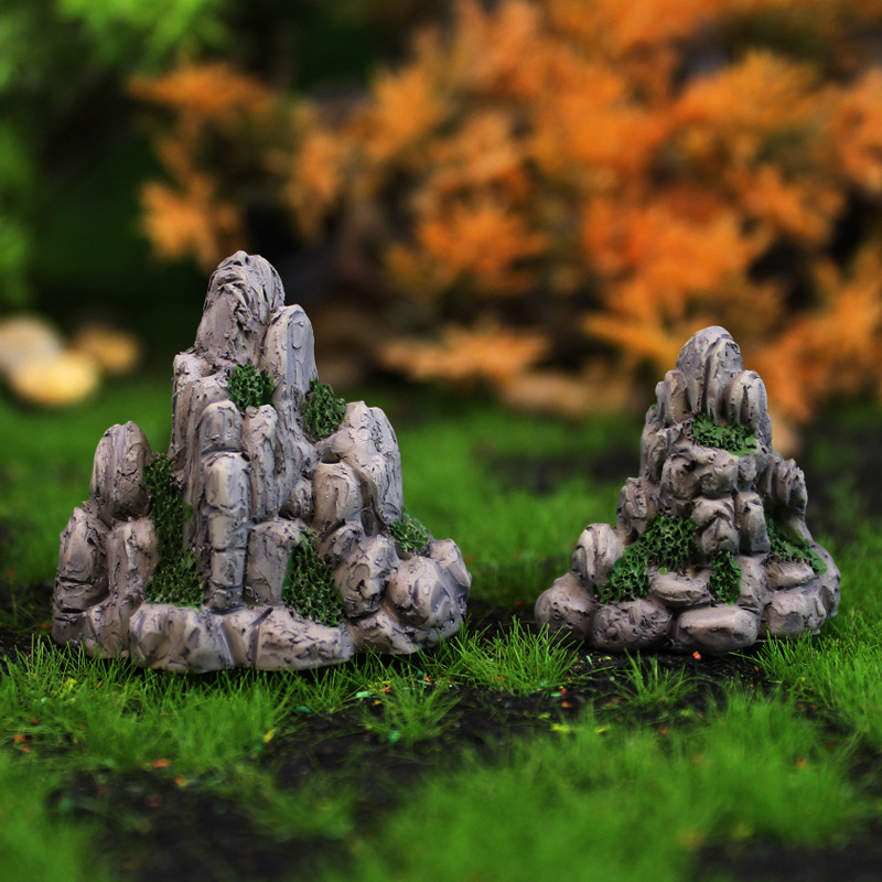 Mini Mountain Miniature Fake S - огляд і ціна Bonsai Rock Garden