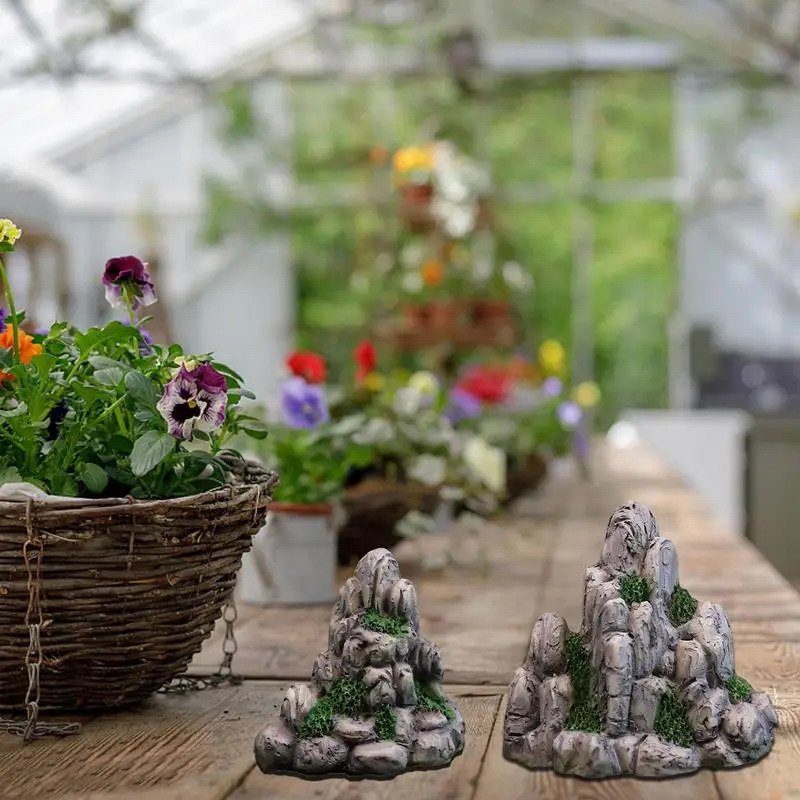 Mini Mountain Miniature Fake S - огляд і ціна Bonsai Rock Garden