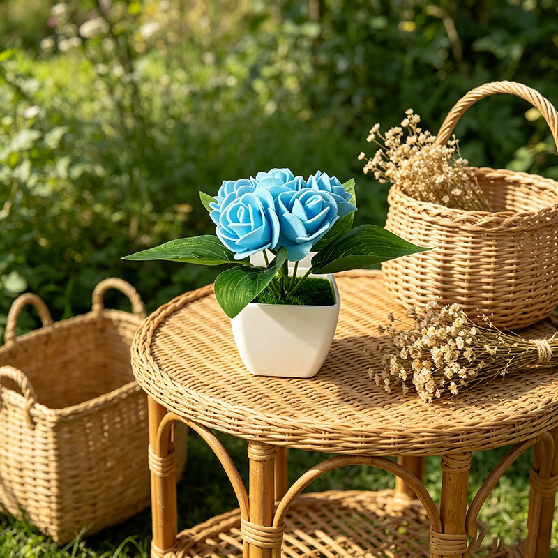 4pcs artificial 6 roses simula - огляд і ціна Bonsai Garden Shop