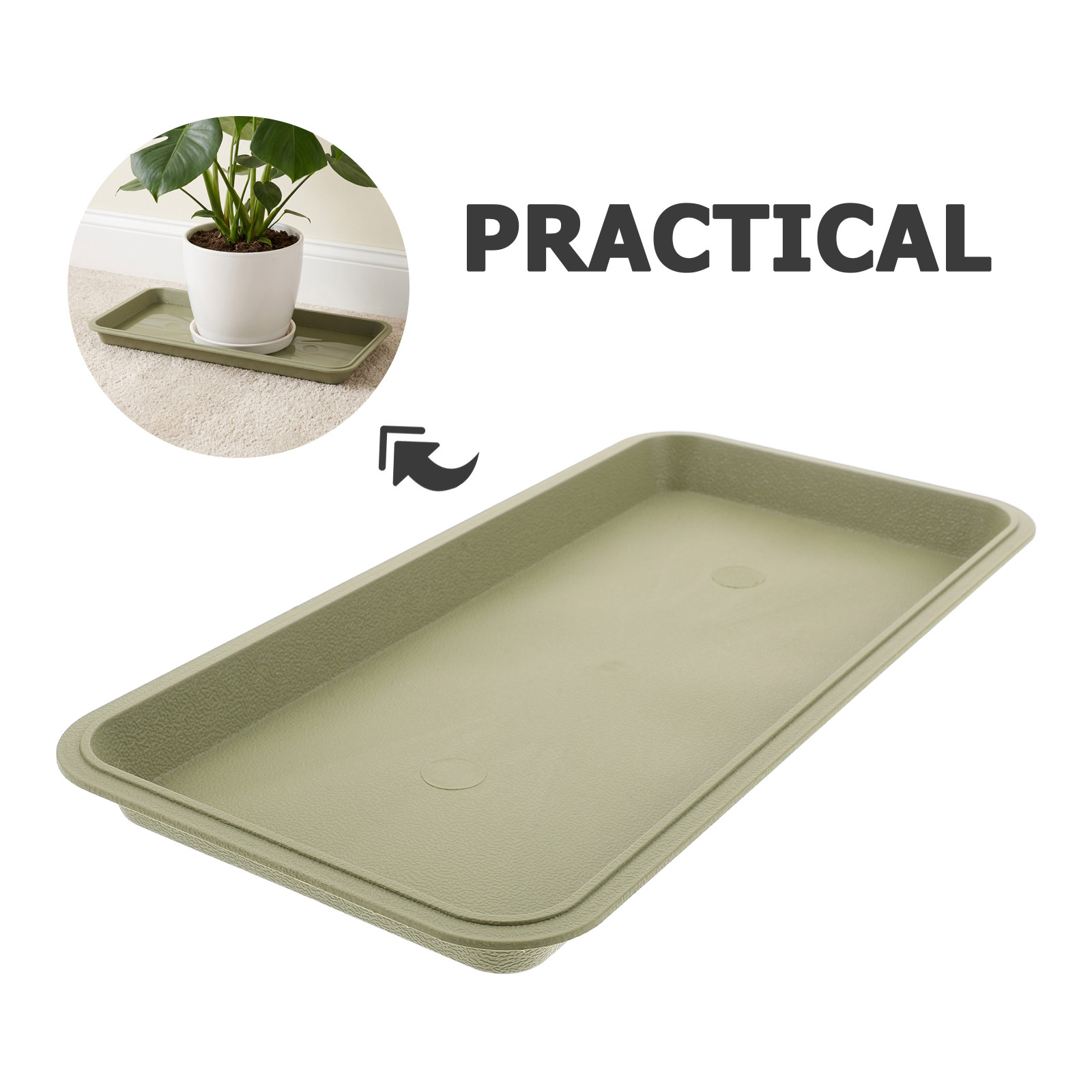 Rectangular Plastic Plant Tray - огляд і ціна Drip Tray Saucer