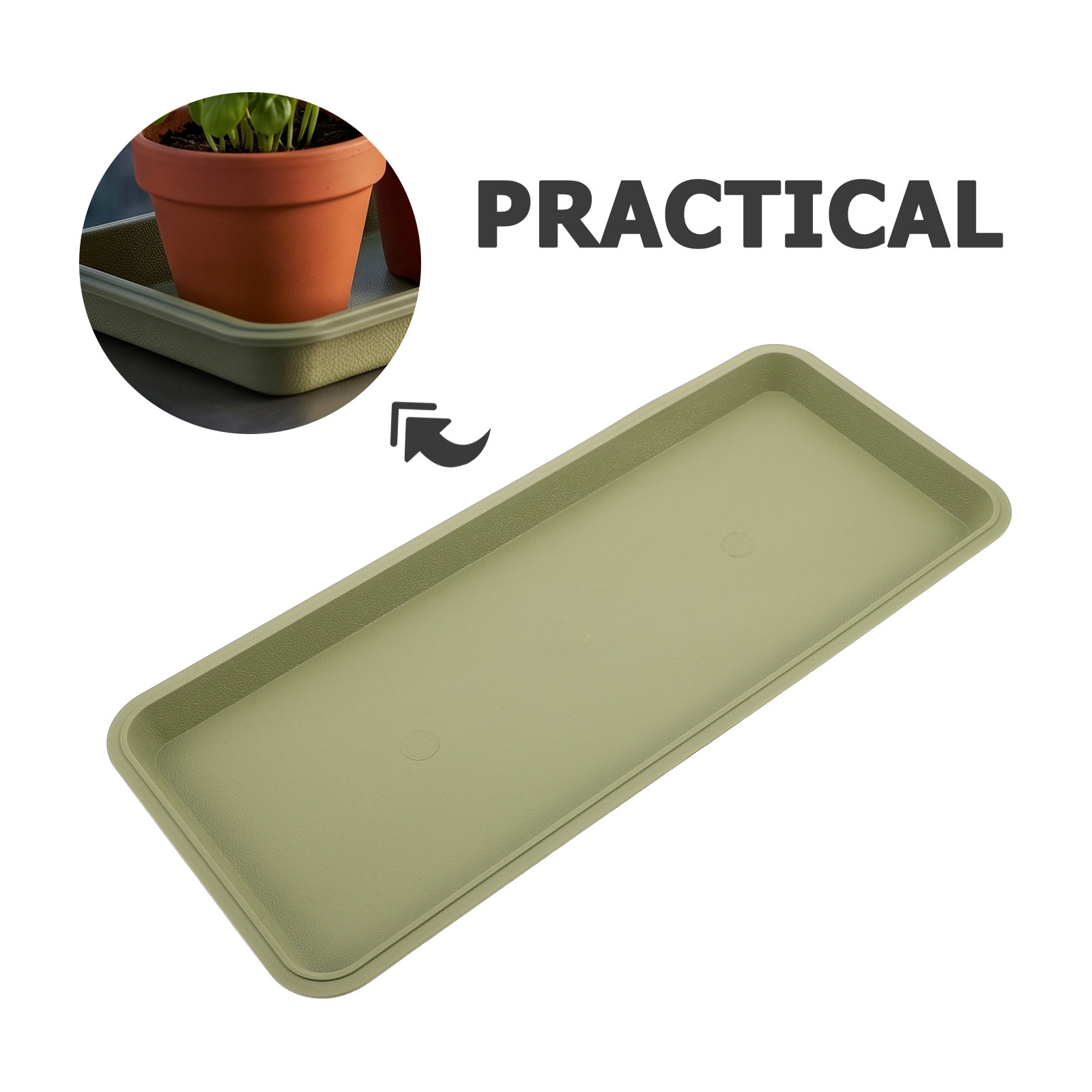 Rectangular Flower Pot Tray Pl - огляд і ціна Drip Tray Saucer