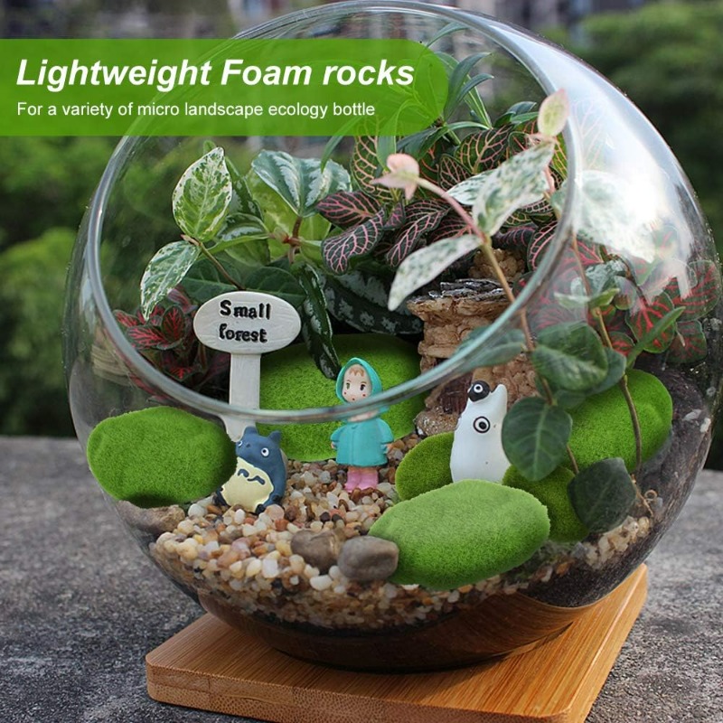 50/5PCS Artificial Foam Moss R - огляд і ціна Bonsai Rock Garden