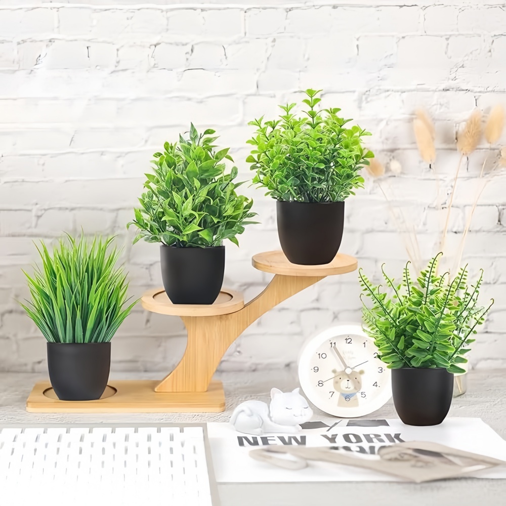 4pcs/set Mini Artificial Plant - огляд і ціна Bonsai Garden Ideas