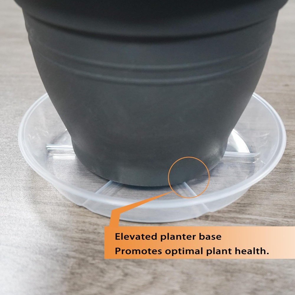 6-Pack Clear Plant Saucers, 6  - огляд і ціна Drip Tray Saucer