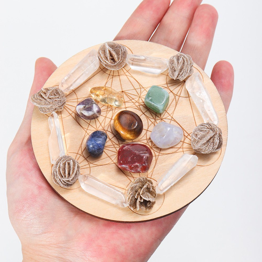 7pcs/set Natural Crystal Mixed - огляд і ціна Bonsai Rock Garden