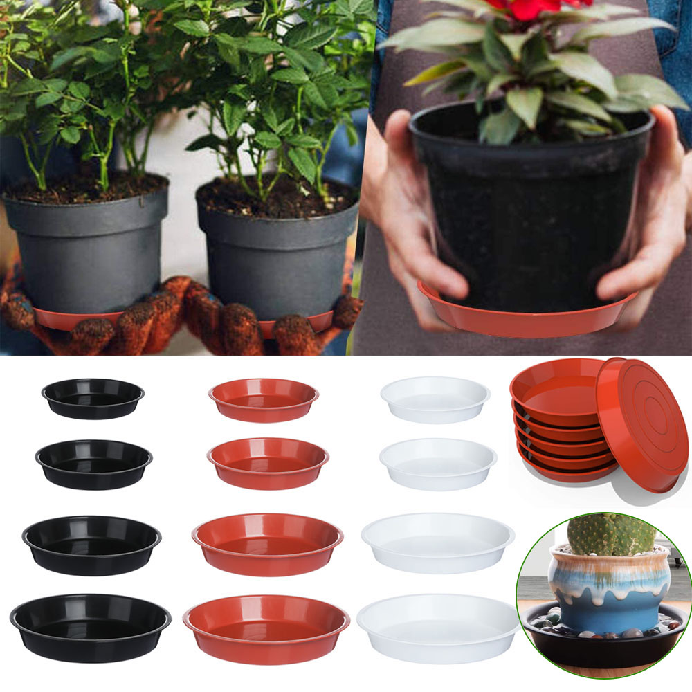 3Pcs Garden Round Flower Pot D - огляд і ціна Drip Tray Saucer